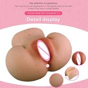 Dual Channel Sex Doll Big Butt Ass Boobs Pussy Pictures And Artificial Vagina Sex Toy For Adult Masturbation by Automatic Woman